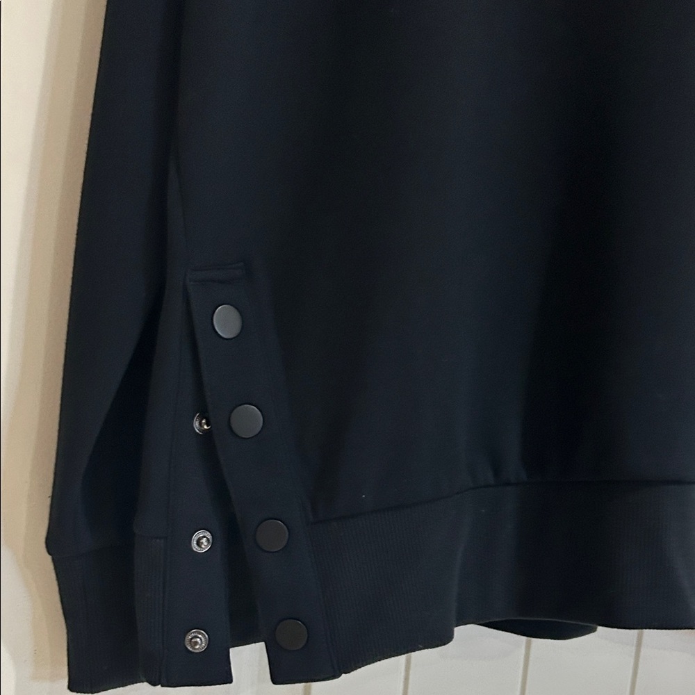 SOFT 90 Degree By Reflex Women's Black Top with Button Accents - Picture 3 of 8